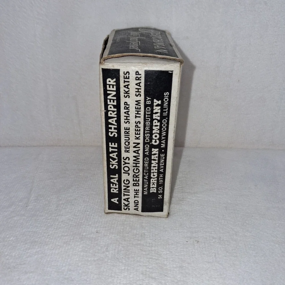 Vintage Berghman Adjustable Skate Sharpener w/Box